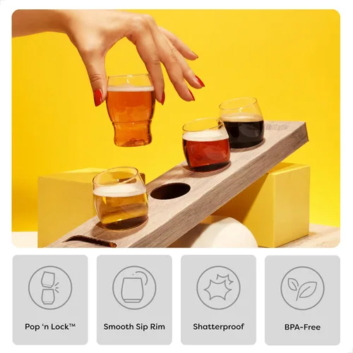 Miniatura 3 de TOSSWARE POP - Juego de 252 vasos de chupito de plástico transparente irrompible y de calidad premium, reciclable, irrompible