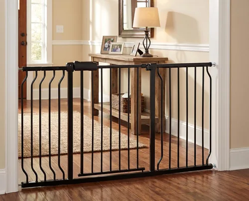Miniatura 15 de Puerta de bebé para escaleras y puertas, puertas para perros de 29 a 34 pulgadas para la casa, puerta para mascotas de interior montada a presión