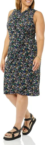 Miniatura 4 de Tienda Essentials Vestido cruzado cruzado sin mangas con cuello cruzado para mujer