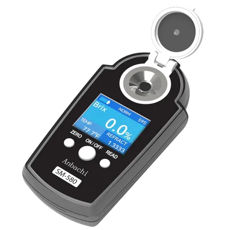 Refractómetro digital Probador digital BRIX Medidor de azúcar Ideal para agua potable Bebidas Kombucha Huerto Jugo de frutas Contenido de