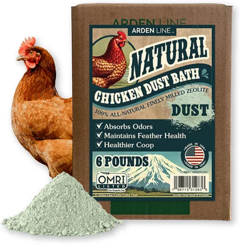 Miniatura 2 de Baño de Polvo de Zeolita para Pollos, 6 lb Polvo de Zeolita Finamente Molido Totalmente Natural Empaque de Caja de Papel Kraft Natural Hecho