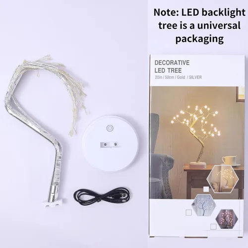 Miniatura 6 de Meonua Luces de árbol bonsái para decoración de Pascua, lámpara de árbol de luciérnaga de 20 pulgadas con 108 luces LED, alimentadas por