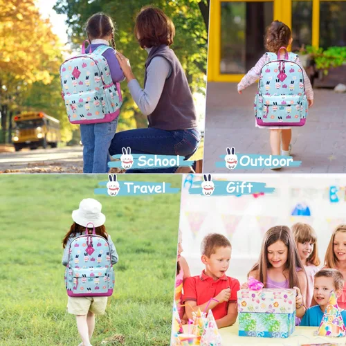Miniatura 8 de VASCHY - Mochilas para niños y niñas, ligeras, resistentes al agua, con correa para el pecho