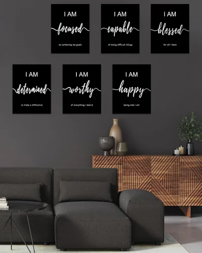 Miniatura 5 de Drsoum Arte de pared inspirador para la oficina, impresiones artísticas motivacionales para la oficina, dormitorio, sala de estar, aula, 8 x 10