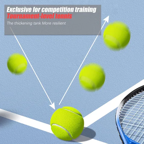Miniatura 6 de GKK Paquete de 27 pelotas de tenis, pelota de tenis de entrenamiento sin presión, pelotas de tenis a granel para jóvenes, principiantes, mascotas