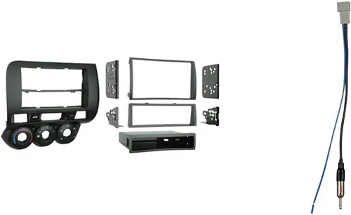 Miniatura 2 de Metra Electronics 99-7872 2007-2008 Honda Fit - Kit de instalación DIN simple o doble, color negro