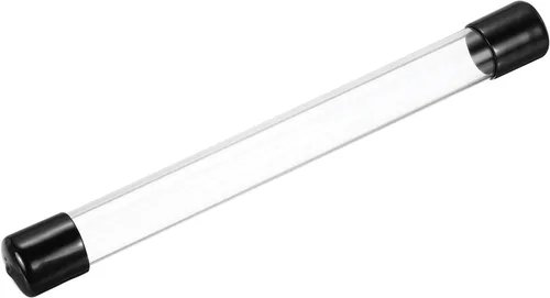 Miniatura 12 de MECCANIXITY Tubo de Almacenamiento Transparente 23x25mm Pequeño Tubo de Plástico Redondo con Tapas Botella Contenedor Rígido 300mm/12 Pulgadas