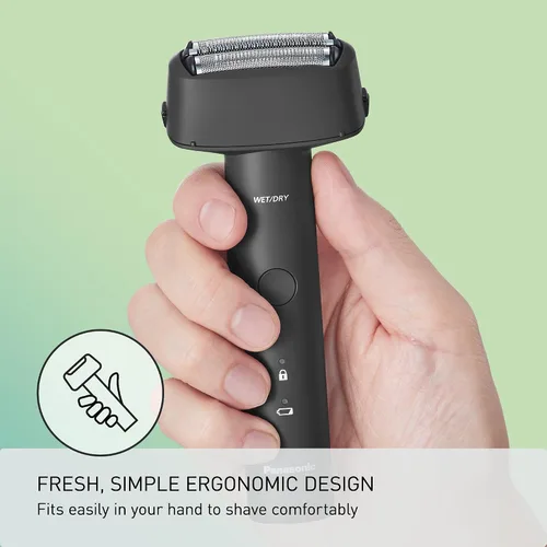 Miniatura 3 de Panasonic Maquinilla de afeitar eléctrica para hombres, afeitadora en seco y húmedo con sistema de corte de 3 cuchillas, mango ergonómico y carga