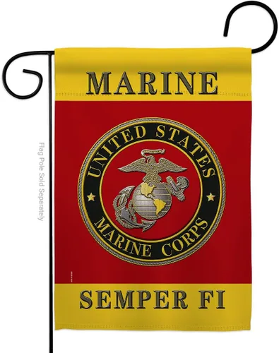 Bandera del Cuerpo de Marines de los Estados Unidos USMC Semper Fi de doble cara para decoración de césped, regalo para casa, jardín, patio,