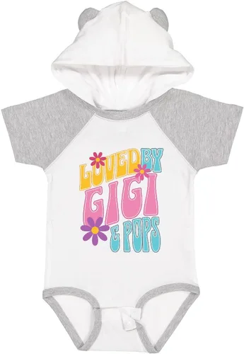 Miniatura 7 de inktastic Gigi and Pops Love Me - Body de bebé para nieta