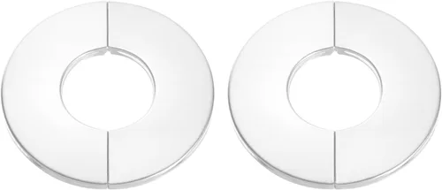 Miniatura 23 de uxcell Brida dividida de pared, placa redonda de escudo de acero inoxidable 304 de 0.866 in para tubo de diámetro de 0.866 in