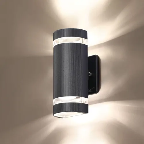 Miniatura 11 de Luces LED de pared para exteriores, arriba y abajo., Negro