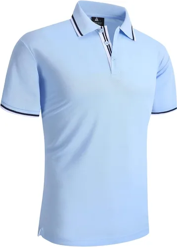 Miniatura 2 de ZITY Camiseta polo de manga corta para hombre para golf tenis