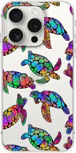 Miniatura 20 de Blingy's Funda para iPhone 15 Pro, lindo estilo de gato con patrón de flor de cerezo divertido diseño de animales de dibujos animados, funda Gato