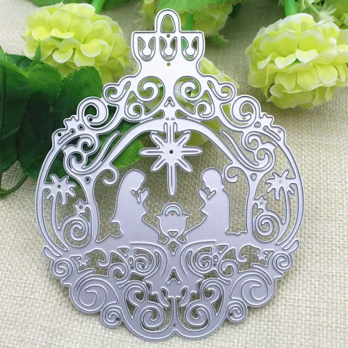 Miniatura 3 de Troqueles metálicos de corte de oración de Pascua, 1 unidad, plantillas de metal en relieve de oración de Pascua para álbumes de recortes, álbum