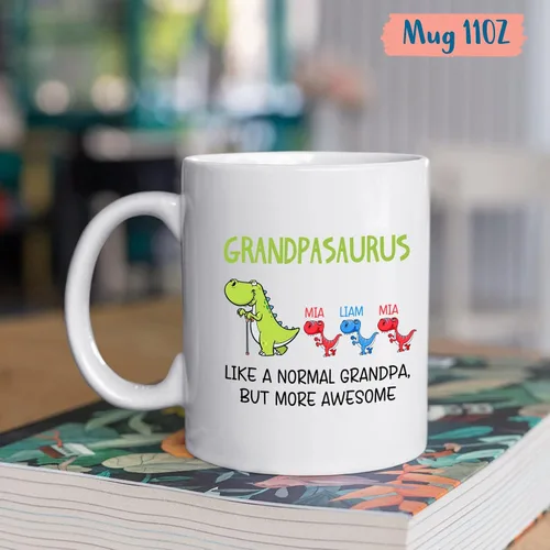 Miniatura 4 de Tazas con fotos personalizadas para abuelo, regalo para el mejor abuelo del mundo, taza de café personalizada para abuelo, taza para abuelos