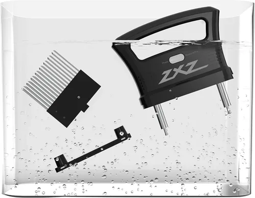 Miniatura 6 de ZXZ Ablandador de carne fácil de sostener con mango grande Cuchillas desmontables de 48 acero inoxidable Fácil de usar y limpiar (Negro)