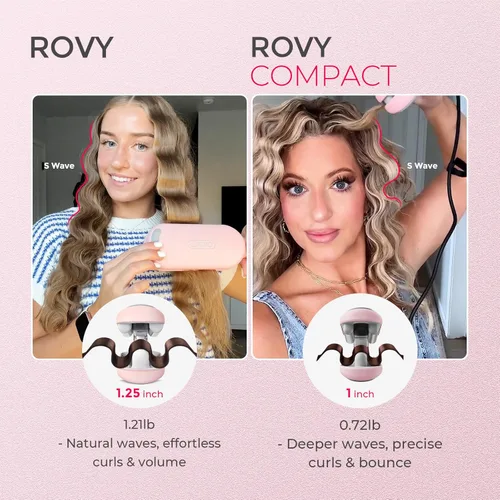 Miniatura 3 de TYMO ROVY - Rizador de pelo iónico con 3 barriles de cerámica para mujeres, doble voltaje, antiquemaduras, fácil de usar, para crear ondas de playa
