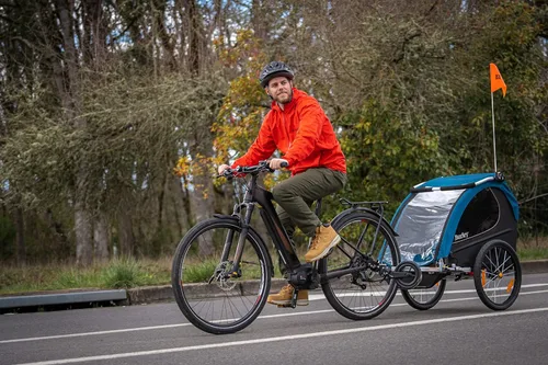 Miniatura 11 de Burley Encore X, remolque y cochecito para bicicleta para niños de 2 asientos
