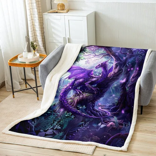 Miniatura 9 de Manfei Sports Car Kids Throw Blanket Blue and Orange Fire Bed Blanket for Boys Girls Room Decor, Black Racing Car Blanket for Couch Sofa, Soft and