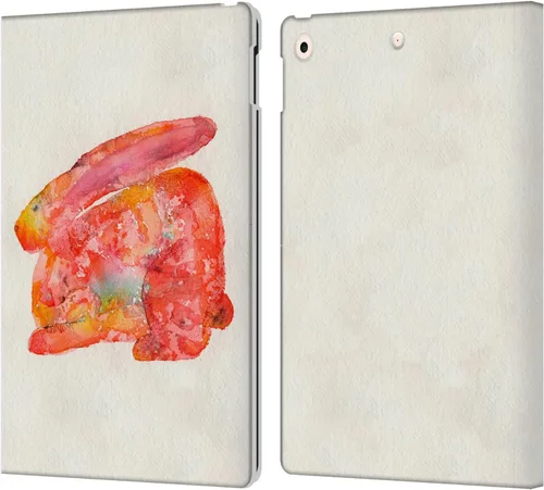 Miniatura 32 de Head Case Designs Wyanne - Funda de piel con licencia oficial de Wyanne Blue Watercolour Bear Animals 2, compatible con Apple iPad 10.2