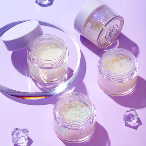 Miniatura 8 de BestLand Gel de Purpurina Holográfica para el Cuerpo - De Grado Cosmético, Maquillaje de Purpurina Cambiante de Color para Halloween para Cara