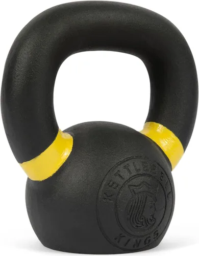 Kettlebell Kings Pesas rusas con recubrimiento en polvo de 4 a 105.8 lbs | Pesas de mano Equipo de gimnasio y juegos de entrenamiento de fuerza para