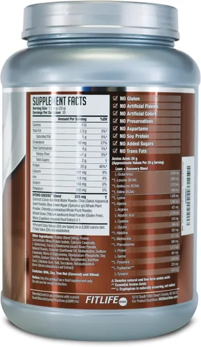 Miniatura 2 de AMPLIFY NDS Nutrition Smoothie - Batido de proteína de suero de leche en polvo con verduras y aminoácidos añadidos, desarrolla músculo magro, gana