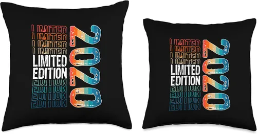 Miniatura 3 de Edición limitada Vintage 2020 Retro Birthday Throw Pillow