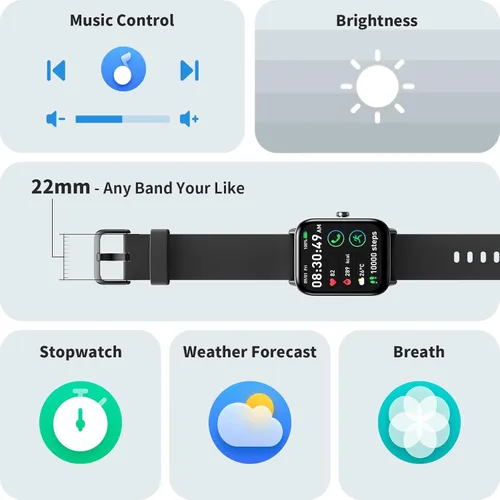 Miniatura 7 de Smart Watches for Men Women, 1.8" Screen Activity Tracker, Heart Rate/Sleep/SpO2 Monitor, Make/Answer Calls, IP68 Waterproof Smartwatch for iPhone &