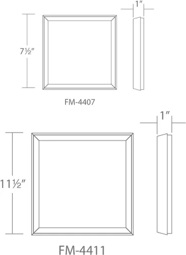 Miniatura 2 de Modern Forms Argo 7in LED Square Flush Mount 3000K en blanco