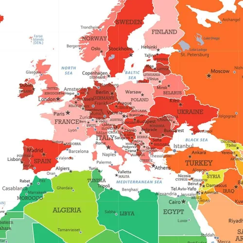 Miniatura 3 de 3 paneles - Mapa de viaje colorido del mundo con alfileres en lienzo envuelto en galería, mapa de pared grande