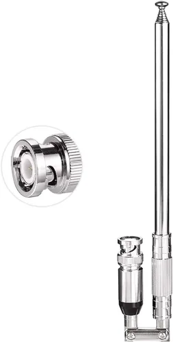 Bingfu Antena de escáner de policía de 20-1300MHz 8 secciones telescópica BNC macho compatible con Uniden Bearcat Whistler Radio Scanner Cobra