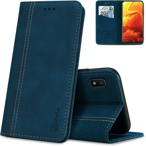 Miniatura 74 de AKABEILA Para Samsung A5 2017 Cartera Funda de Tarjeta de Crédito Titular Cierre Magnético Kickstand PU Cuero A Prueba de Golpes Flip Folio Libro