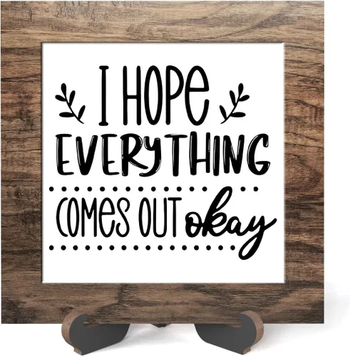 Miniatura 7 de Letrero de madera con soporte, You are enough, placa de madera inspiradora para el cuidado de la salud mental, decoración del hogar -A19 suficiente