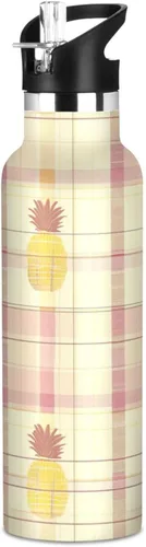 Miniatura 18 de Cartoon African Grey Parrot White, Kids Water Bottle with Leak Proof Spout Lid Double Wall Vacuum Insulated Leakproof BPA Free for Travel, Camping