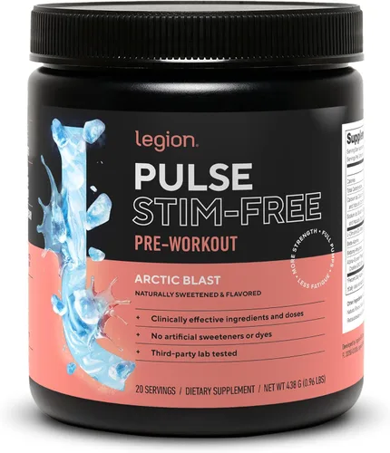Legion Pulse Suplemento previo al entrenamiento - Bebida de óxido nítrico natural para aumentar la energía, sin creatina, endulzada naturalmente,