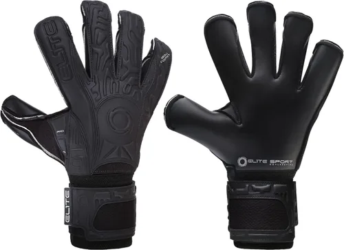 Miniatura 4 de ELITE SPORT - Guantes de portero para adultos, lomo de dedos extraíbles, guantes de portero de nivel profesional para agarre y control superiores