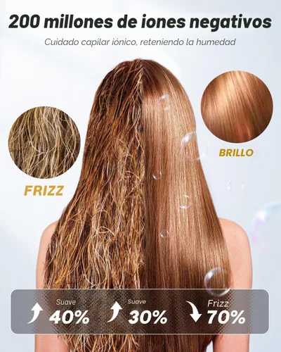 Miniatura 6 de Secador de pelo de viaje de doble voltaje, mini secadora de alta velocidad para secado rápido, secador de pelo iónico con difusor de regalo