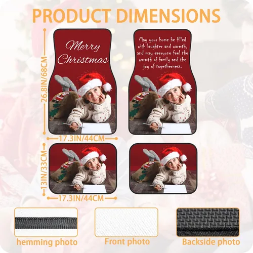 Miniatura 4 de Alfombrillas personalizadas para automóvil, 4 piezas, personalizadas, para añadir tu nombre, imagen, texto, logotipo, forros para piso de automóvil