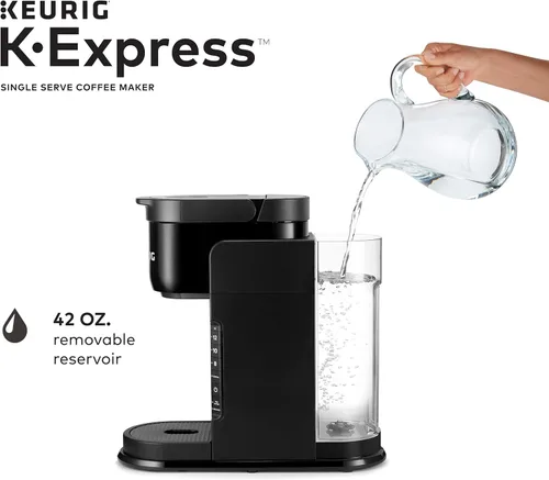 Miniatura 4 de Keurig K-Express - Cafetera de cápsulas K-Cup de una sola porción, color negro, 12.8 pulgadas de largo x 5.1 pulgadas de ancho x 12.6 pulgadas