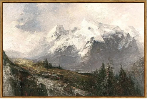 Miniatura 65 de VIYYIEA Arte de Pared en Lienzo Enmarcado Decoración del Hogar, Decoración de Granja Valles Ondulantes bajo Cielos Despejados Pintura de Pared