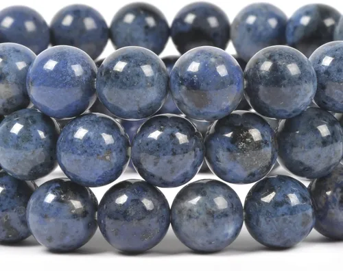 Miniatura 2 de Justinstones pulsera elástica de piedras semipreciosas redondas de 10 mm, unisex, 6,5 pulgadas.
