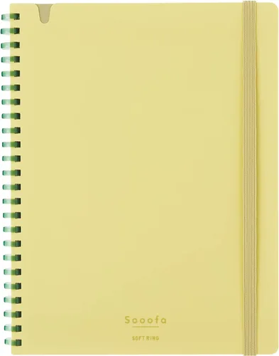 Miniatura 17 de KOKUYO Sooofa - Cuaderno gráfico de 7.2 x 5.5 pulgadas, cuaderno de anillo suave para mujer, cuadrícula de 0.157 in, 80 hojas perforadas, negro
