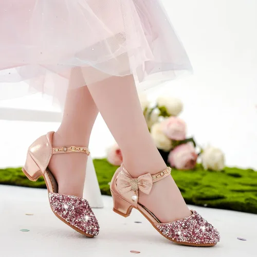 Miniatura 2 de Sandalias para niñas, tacones cerrados, para bodas, fiestas, niñas, zapatos de vestir para niñas pequeñas y grandes