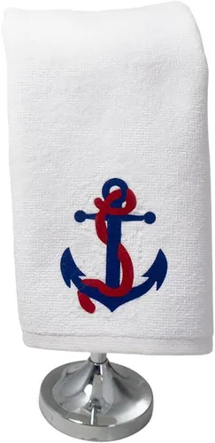 Miniatura 4 de Juego de toallas de mano estilo marino de alta calidad, súper suaves, afelpadas y altamente absorbentes, para spa, hammam, yoga, gimnasio, yate