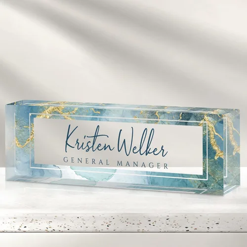 Miniatura 21 de Placa de nombre de oficina personalizada para escritorio, placa de nombre de escritorio, regalos personalizados para compañeros de trabajo, jefe