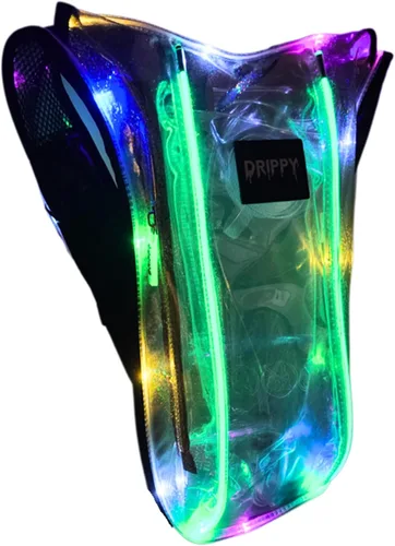 Miniatura 8 de LED Hydropack Rave Hydration Backpack – Festival, Hiking, & Running for Women & Men - 2 Liter Leakproof Bladder – Anti-Theft Pockets - Rave