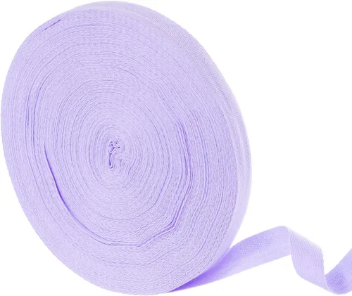 Miniatura 93 de uxcell Cinta de sarga de algodón de 50 yardas, cinta de espiga de 3/8 pulgadas para coser ropa, manualidades (azul)
