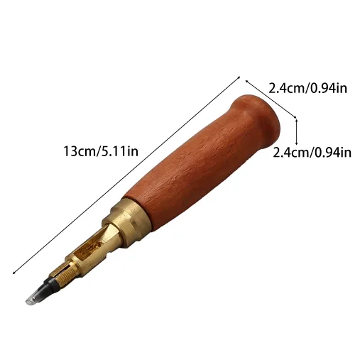 Miniatura 4 de Perforadora de tornillo ajustable, herramienta de perforación de agujero de cuero, perforadora de papel, perforadora para manualidades, juego